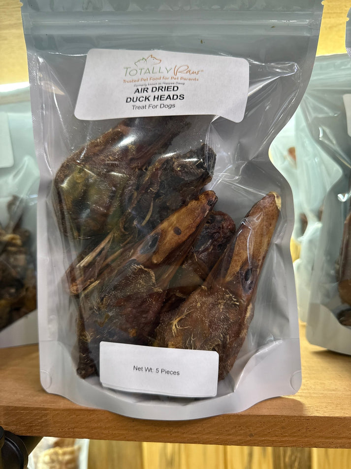 Air Dried Duck Heads - Totally Raw