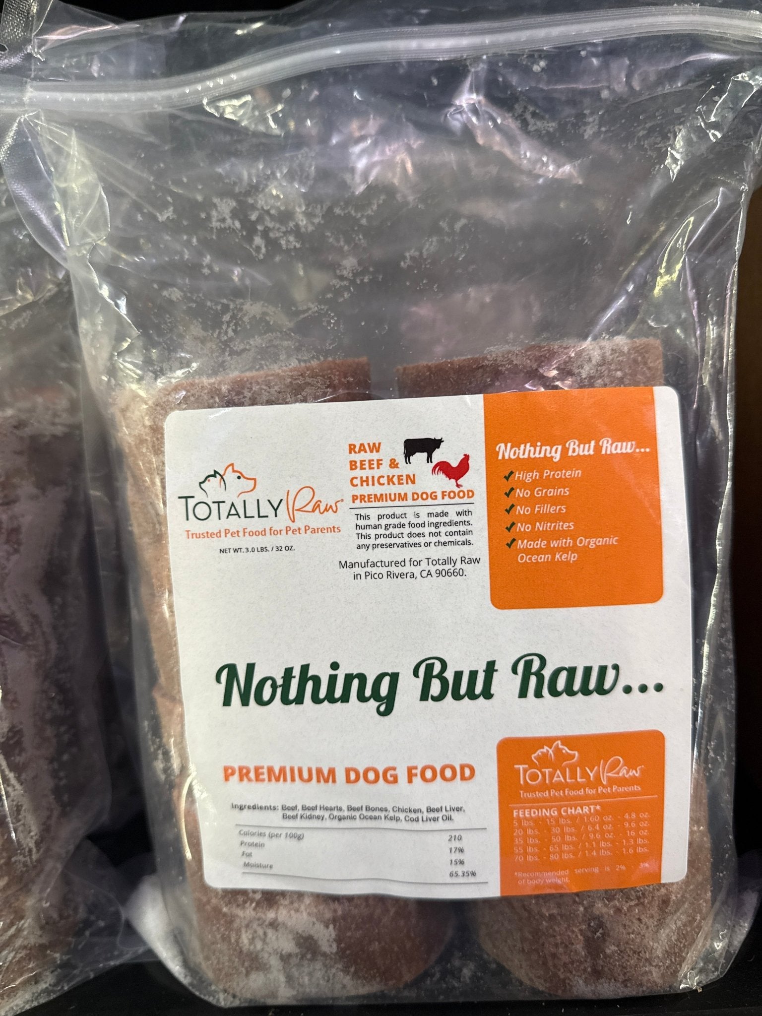 Beef & Chicken Patties 3 lbs - Totally Raw