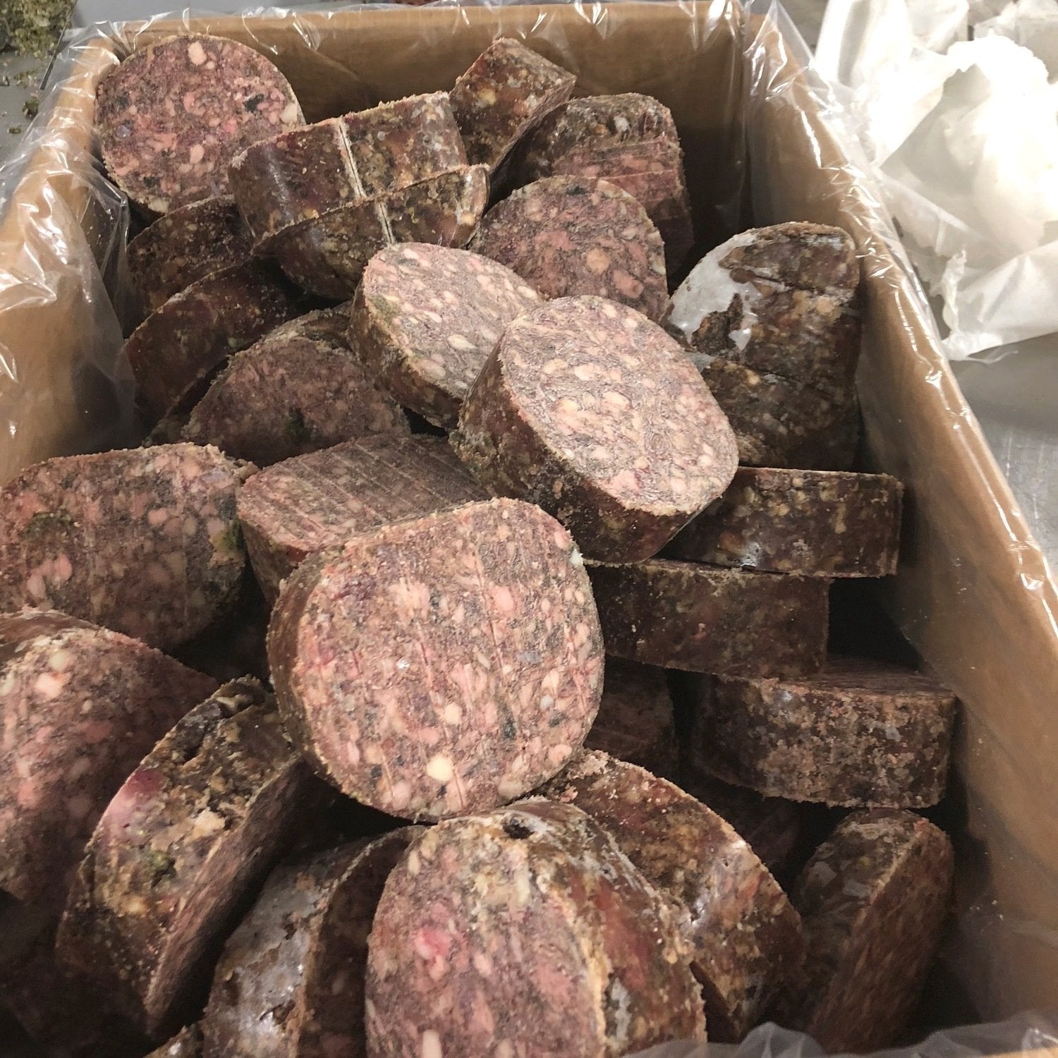 Grass fed Lamb & Goat Green Tripe Patties 3 lbs In Store Pickup - Totally Raw