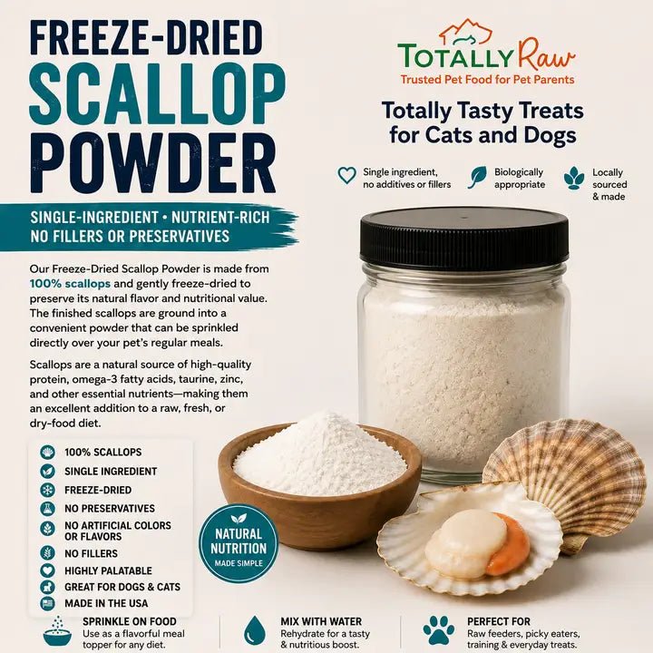 Private Label Scallop Powder Freeze Dried - Totally Raw