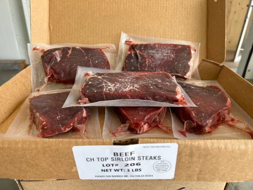 Top Sirloin Steaks 3 lbs.
